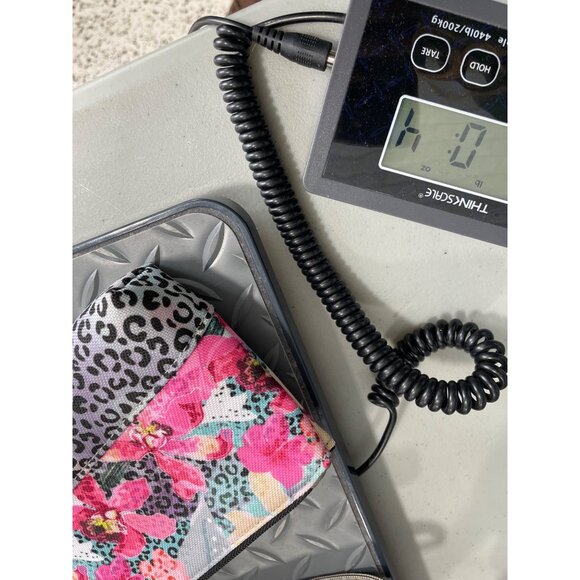 Glove It Orchid Cheetah Wristlet OS Pink Gray Floral Animal Print Pouch Chic NEW - Picture 8 of 8